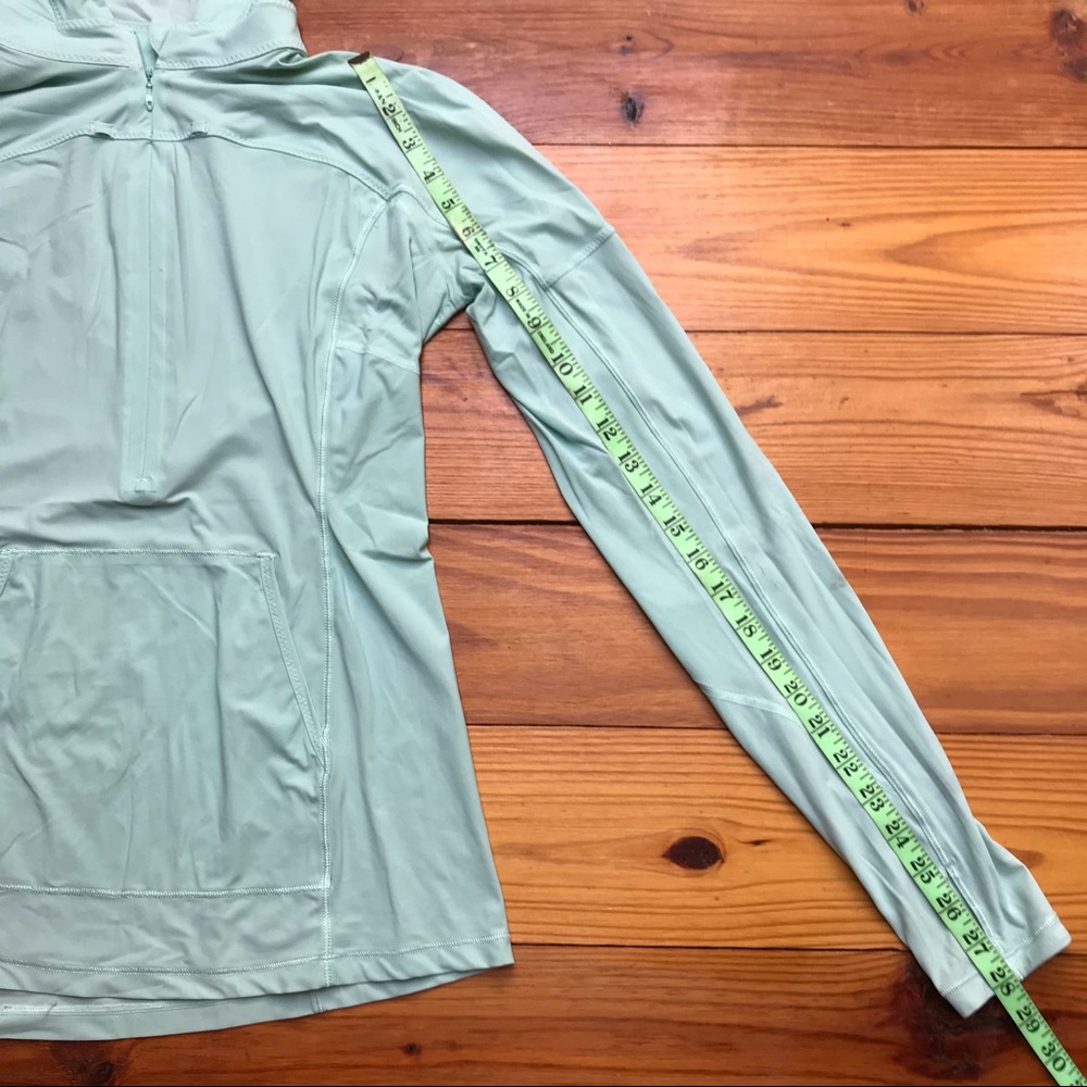 Lululemon Mint Half Zip Hoodie, EUC, 10 - Picture 11 of 16